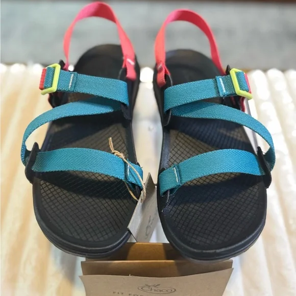 Chaco Lowdown Sandal Women Teal Rose - Picture 1 of 7